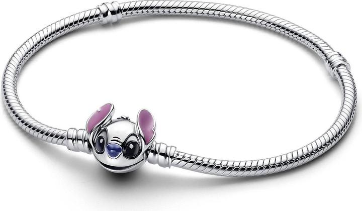 Immagine prodotto Pandora Disney Stitch Schlangen Gliederarmband (19 cm, Smalto, Argento 925)