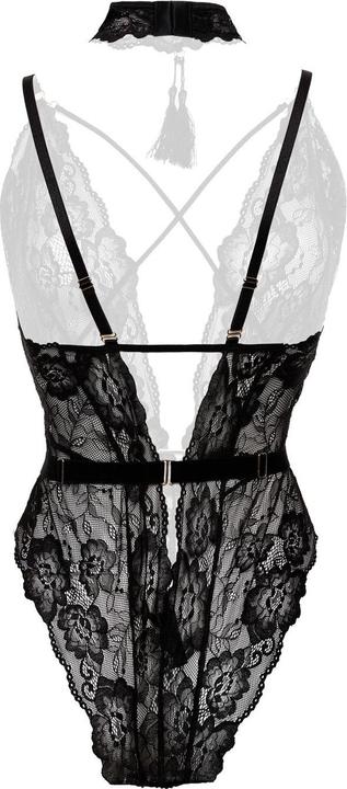 Actual product image Christine Le Duc Exclusive Body with open crotch Aliah - Black (M, S)