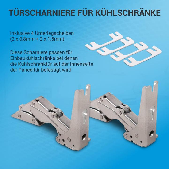 Actual product image Vioks Türscharnier-Set für AEG und Küppersbusch Kühlschranke
