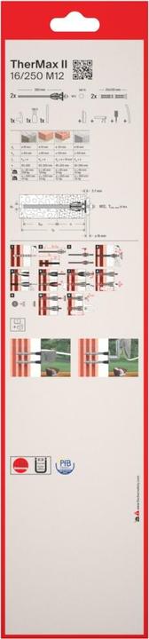 Image du produit Fischer Abstandsmontagesystem TherMax II 16/250 M12 (2) (2 pcs)