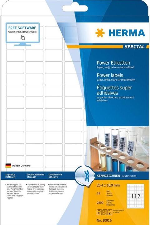 Produktbild HERMA Power Etiketten A4