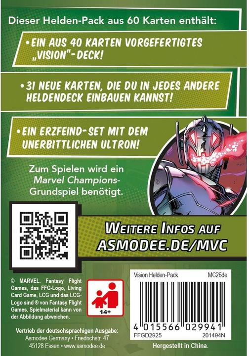 Actual product image FFG FFGD2925 - Vision - Marvel Champions: Das Kartenspiel (DE-Erweiterung) (German)