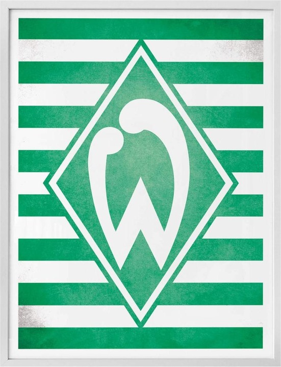 Produktbild SV Werder Bremen Werder Bremen Logo Streifen (30 x 40 cm)