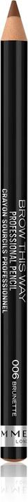 Produktbild Rimmel London Rimmel - Brow This Way Brow Eyebrow Pencil with Brush 006 Brunette 0.25g (006 Brunette)