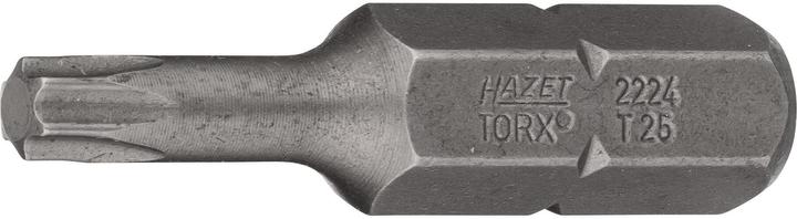 Actual product image HAZET Bit 2224-T25 ∙ Hexagon, solid 8 (5/16 inches) ∙ Inside TORX profile ∙ T25 (T25)