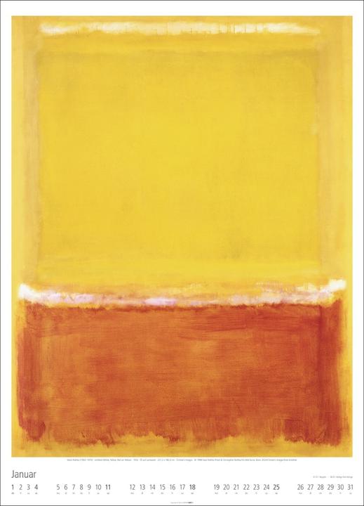 Produktbild Mark Rothko Kalender 2026 (49 x 68 cm, Deutsch, Englisch)