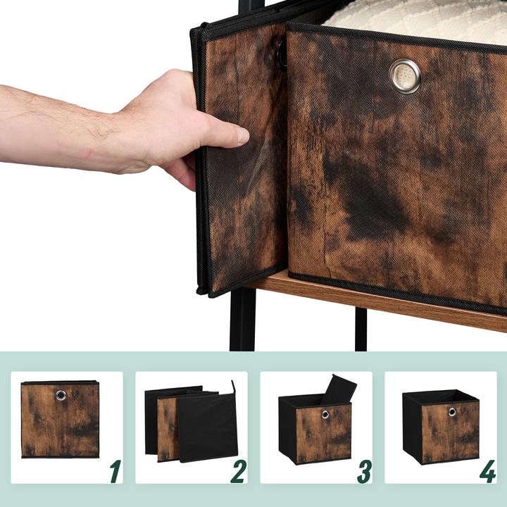 Actual product image Relaxdays 6x storage box (26 x 26 x 26 cm, 18 l)