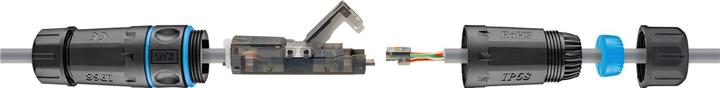 Actual product image Goobay network coupler (U/UTP, CAT6a, 0.12 m)