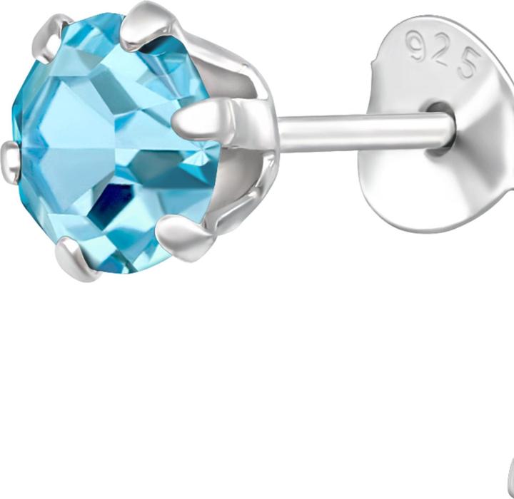 Immagine prodotto Maxte Silberne Runde 5 mm mit Kristallen (Argento, Argento 925)