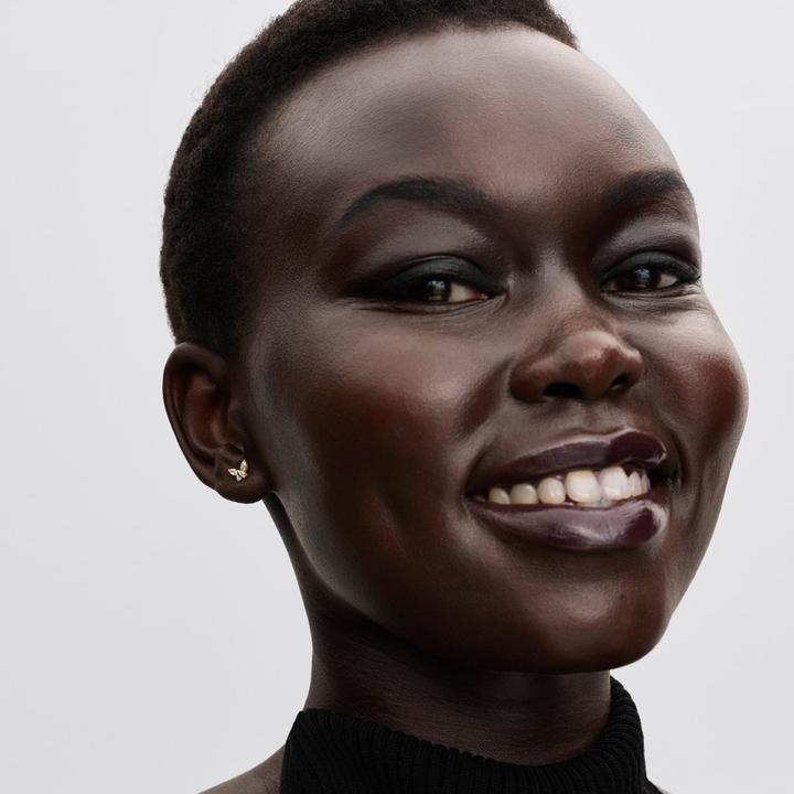 Actual product image Pandora Butterfly Stud Earrings (Gold plated, Sterling silver 925, Metal)