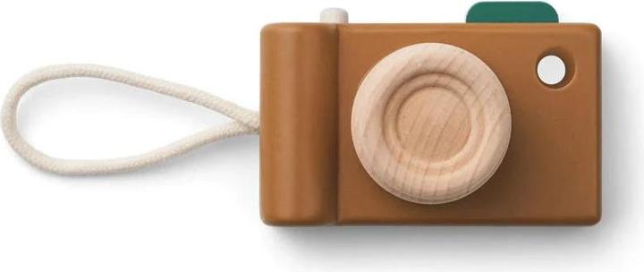 Actual product image Liewood Toy camera Michael Golden Caramel Multi Mix