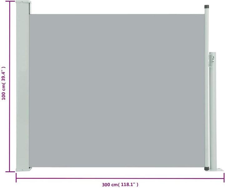 Produktbild vidaXL Seitenmarkise (3 m)