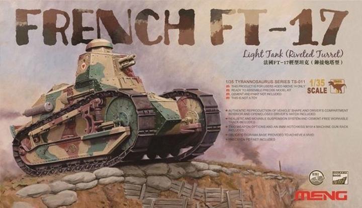 Meng-Model French FT-17 Light Tank (Riveted Turret)