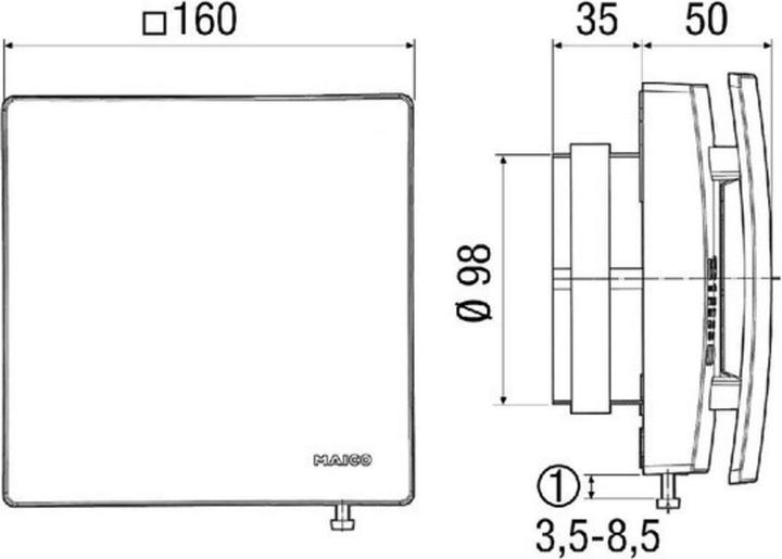 Image du produit Maico Fermeture intérieure AE 10/1