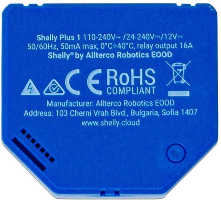 Image du produit Shelly Plus 1 (Actionneur de commutation)