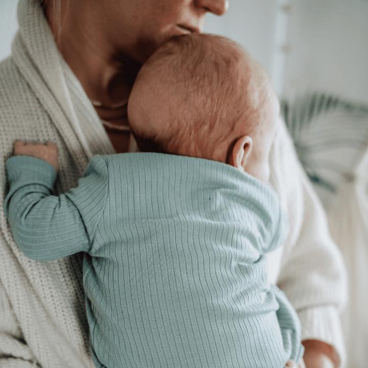 Produktbild Emma & noah Schlafanzug mit Füssen Essential Mint (62)