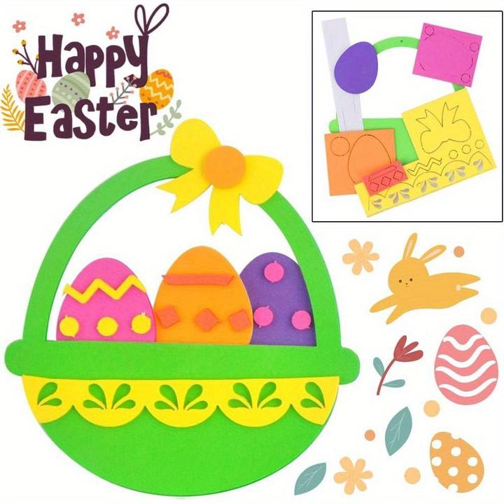 Produktbild Activity Board 4 packs Ostern Schaumstoffaufkleber, Ostern Kinder Bastelsets, Bastelset für Kinder