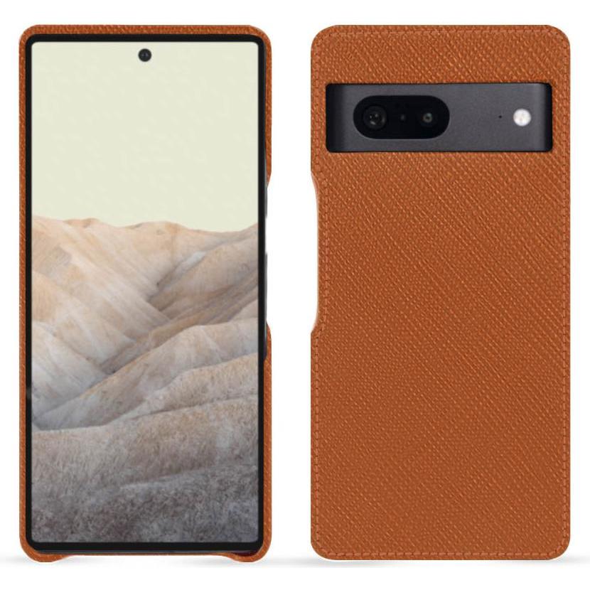Noreve Lederschutzhülle (Google Pixel 7), Smartphone Hülle, Orange