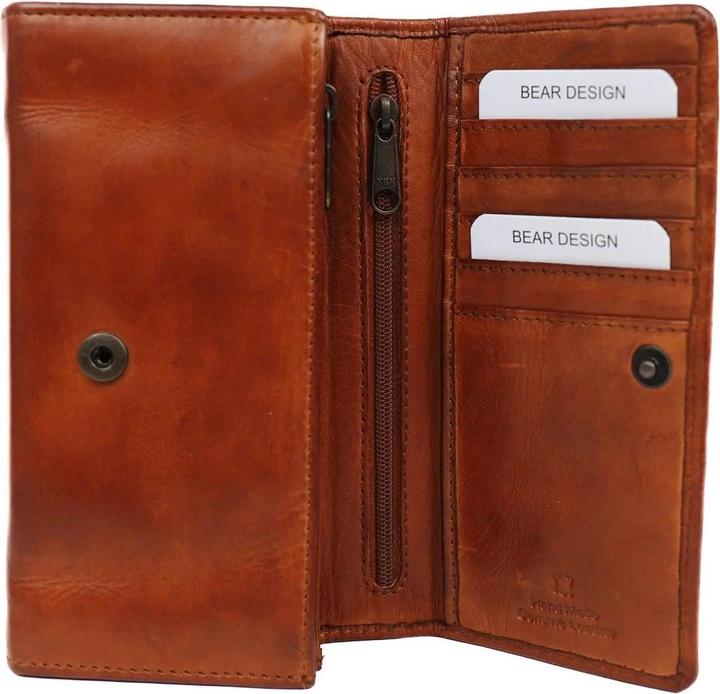 Actual product image Bear Rock Cow Lavato Leather Wallet