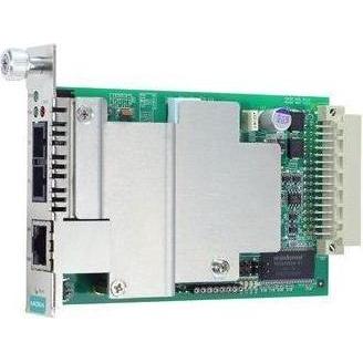 Moxa CSM-400-1218-T - Convertitore modulo di gestione da 10100BaseT(X) a 100BaseFX slide-in, SC, Convertitore