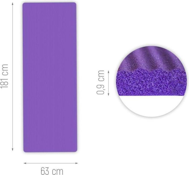 Image du produit Wozinsky tapis d'exercice 181 x 63 x 0.9 cm épais gymnastic yoga mat noir (9 mm)