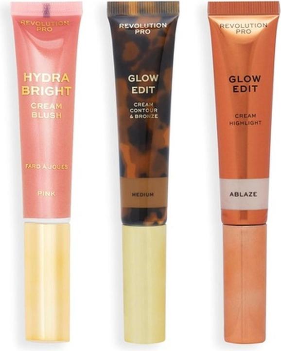 Actual product image Makeup Revolution Revolution PRO - Cream Face Wand Trio Medium Gift Set (Make up set)