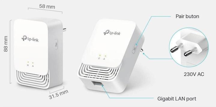 Image du produit TP-Link PG1200 KIT (607 Mbit/s)