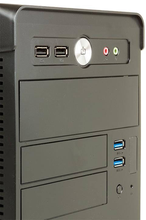 Produktbild Itek Boitier Mini Tour Micro ATX River + Alimentation 500W (Noir) (mATX)