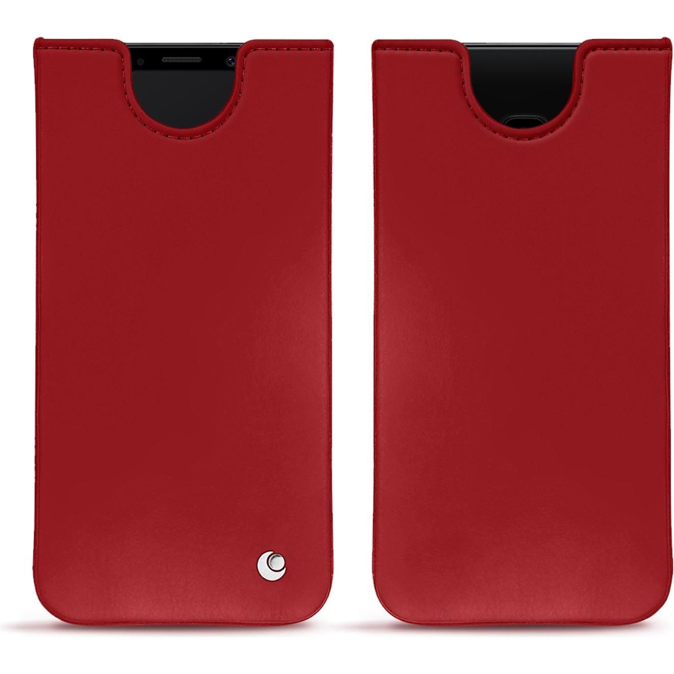 Noreve Lederschutzhülle (Samsung Galaxy S9), Smartphone Hülle, Rot