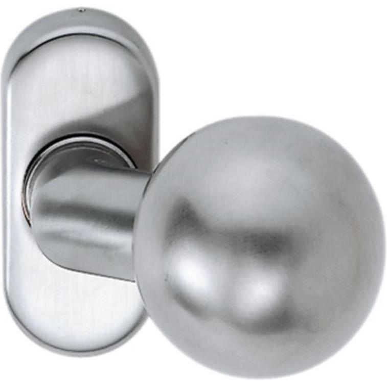 Intersteel, Türgriff + Fenstergriff, Profiltürknopf Material Edelstahl 304 fest (Türknopf)