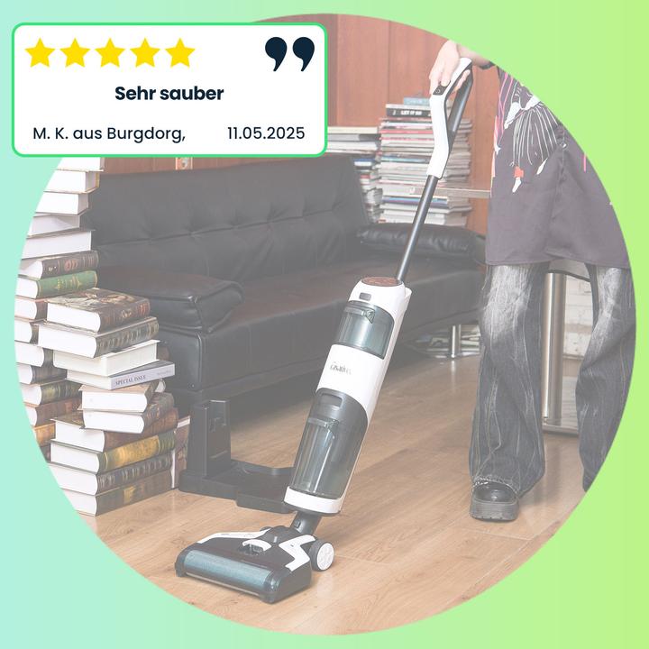 Produktbild Casativo 2-in-1 Boden-Wischsauger mit HEPA-Filter, 220 W, 550ml, Akkubetrieb (Saugen + Wischen)