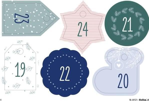 Image du produit Folia Adventskalender Basic