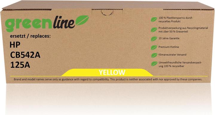 Inkadoo Toner greenline sostituisce il toner HP CB 542 A / 125A, giallo Giallo (Y)
