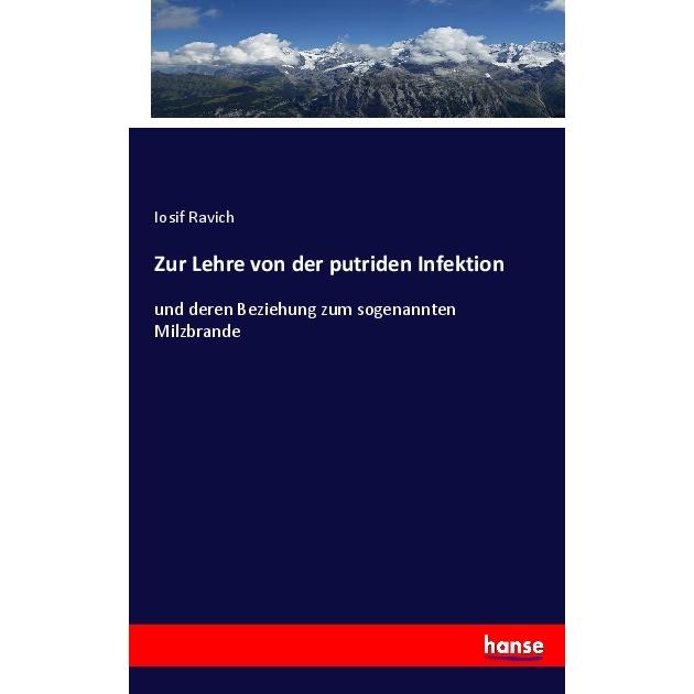 Zur Lehre von der putriden Infektion, Fachbücher von Iosif Ravich