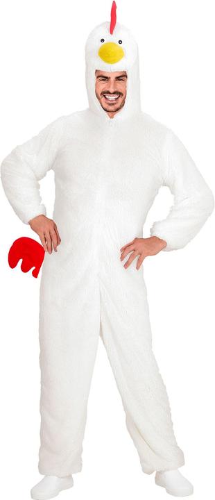 Produktbild Widmann Huhn Plüschkostüm Overall mit Kapuze Erwachsene (M, L)
