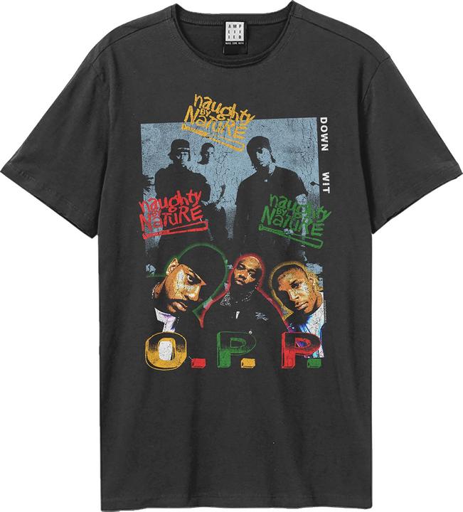 Actual product image Amplified Unisex Adult Hip Hop Hooray Naughty By Nature Cotton T-Shirt (3XL)