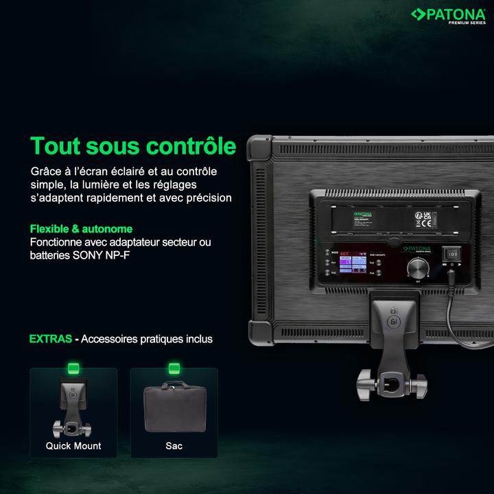 Produktbild Patona Leuchte RGB-128AS APP (Studioleuchte, Videoleuchte)