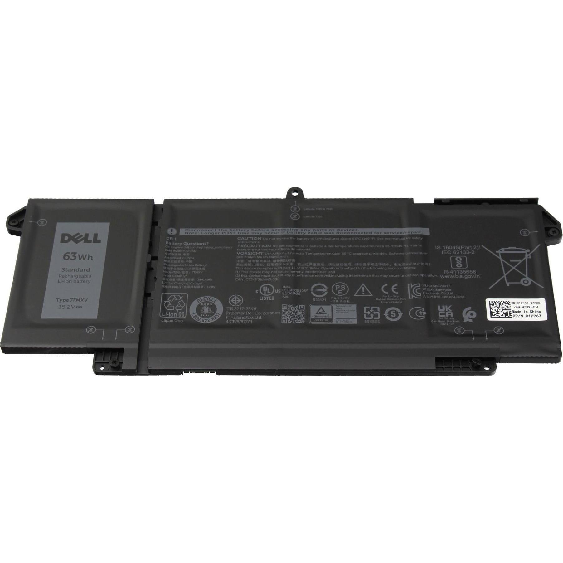 Dell 4M1JN (4 Zellen, 3941 mAh), Notebook Akku