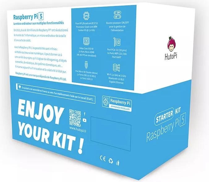 Productafbeelding HutoPi Raspberry Pi 5 Starter Kit - 4GB versie
