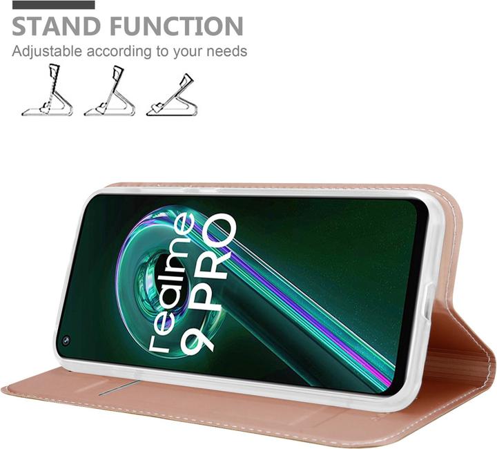 Immagine prodotto Cadorabo Custodia Classy Book per Realme 9 5G / 9 PRO / V25 / Q5 / OnePlus Nord CE 2 LITE 5G (OnePlus Nord CE 2 Lite 5G, Realme 9 Pro+, Vivo V25)