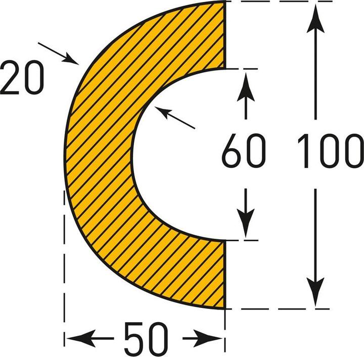 Actual product image Moravia MORION pipe protection bend 60 (for pipes Ø 50-70 mm)