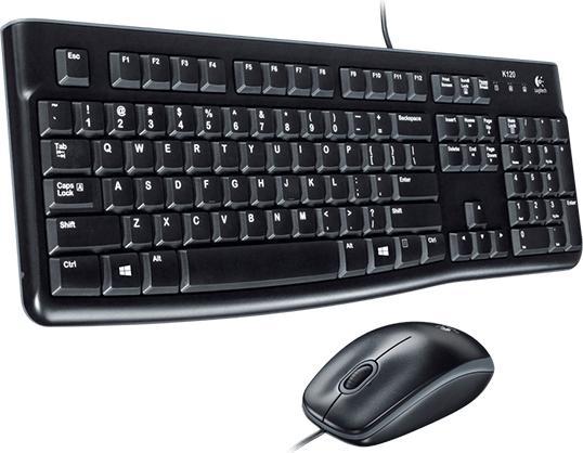 Actual product image Logitech Desktop MK120 Keyboard USB QWERTY German (DE, Cable)