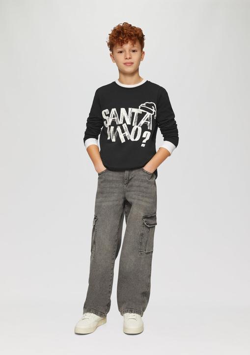 Produktbild S.Oliver T-Shirt Longsleeve mit Weihnachtsmotiv (158, 164)