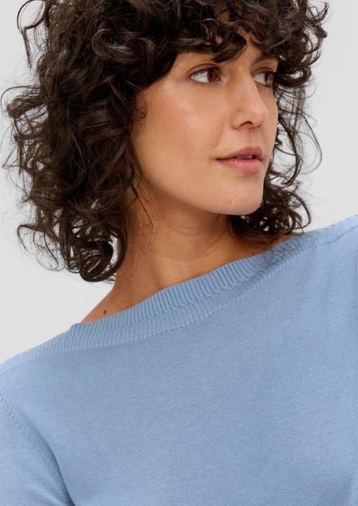 Produktbild s.Oliver Strickpullover Longsleeve mit U-Boot-Ausschnitt (36)