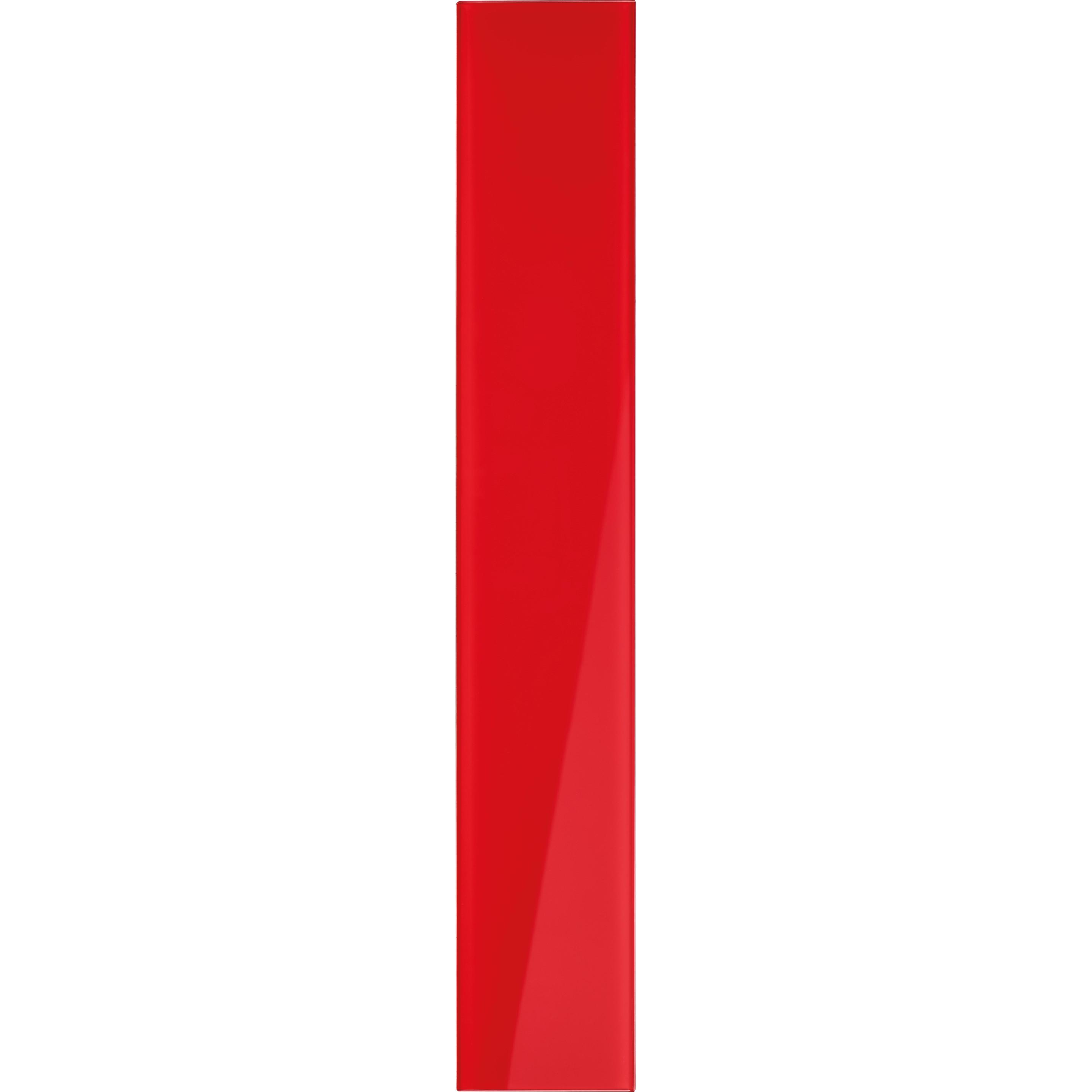 Magnetoplan, Präsentationstafel, MAGNETOP. Design-Glasboard 13400006 intensiv-rot 100x600mm (10 x 60 cm)