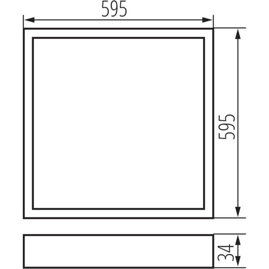 Thumbnail - Kanlux, Wandleuchte + Deckenleuchte, LED-Unterputz-Büroleuchte OFIS S Weiss 32822 (4600 lm)