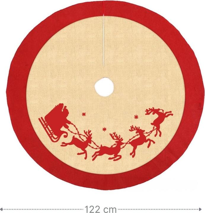 Produktbild Hermex Tannenbaum-Rock Christbaum-Decke Weihnachtsbaummatte Weihnachtsbaum-Teppich Baumrock (1 -teilig)