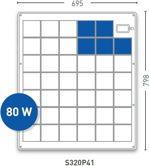 Immagine prodotto Solara Semiflex S320P41 Marine (80 W, 3.70 kg)