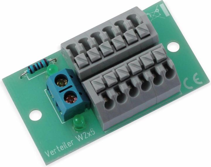 Produktbild Eneroid Stromverteiler 2x 6-polig, W2x6, mit Steckklemmen und Kontrollleuchten