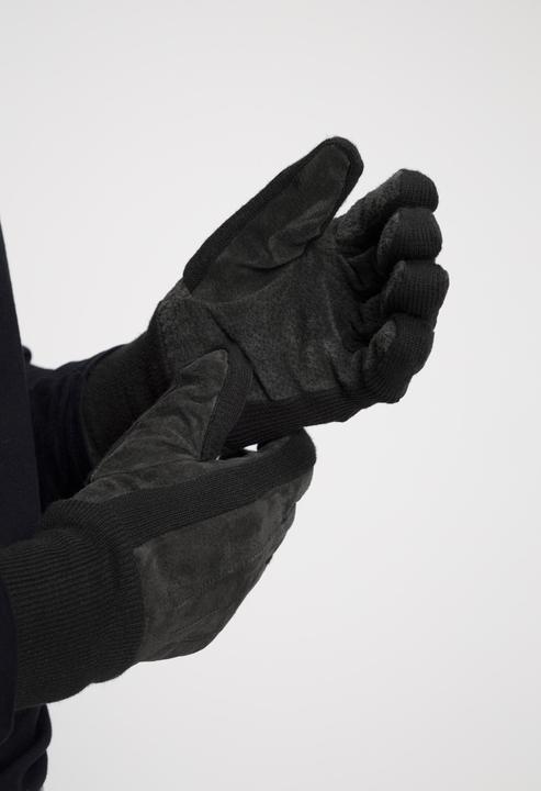 Produktbild JP1880 Leder-Handschuhe, Veloursleder, Strick-Einsätze, warmes Futter (L)